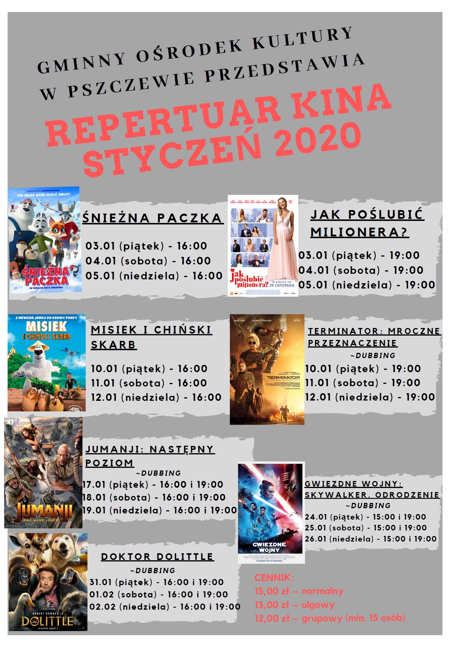 nowy repertuar na styczeń 2020